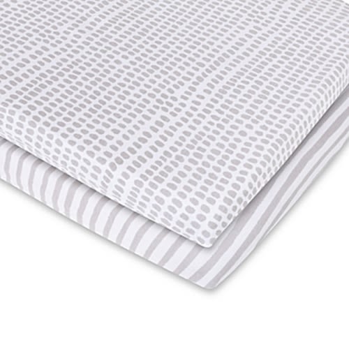Ely's & Co.® 2-Pack Waterproof Bassinet Sheets in - Taupe
