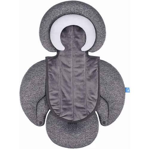 COOLBEBE New 2-in-1 Babybody Supports for Baby Newborn Infants - Extra Soft Stroller Cushion Pads Car Seat Insert, Perfect for Carseats, Strollers, Swings, Grey