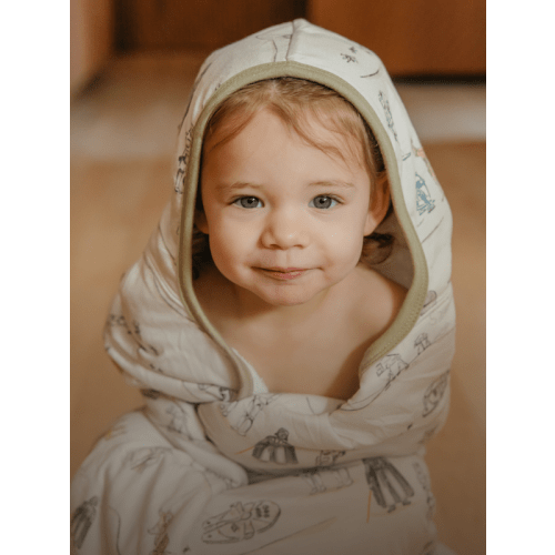 Knit Baby Hooded Towels for Bath Time | Copper Pearl