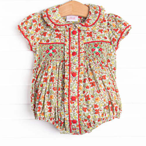 Ruby Red Bundles Smocked Bubble, Green – Stitchy Fish