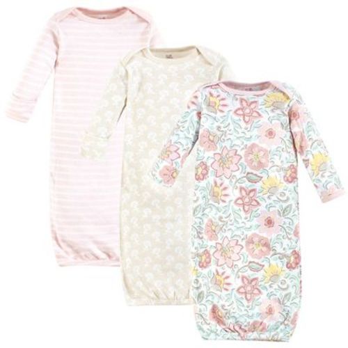 Touched by Nature Baby Girls Organic Cotton Gowns, Traditional Floral