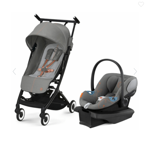 Cybex Libelle 2 + Aton G SensorSafe Travel System Bundle - Lava Grey / Lava Grey