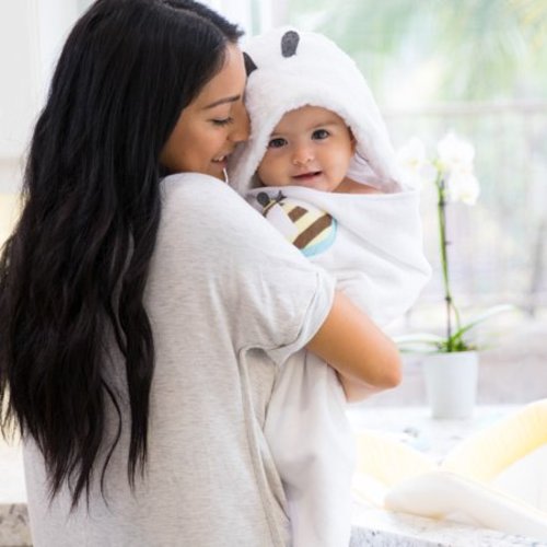 Blooming Baby Bath Bee Hooded Towel