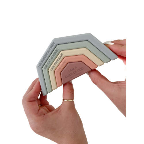 Noah's Rainbow Silicone Stacking Toy – AmorClothingCo.