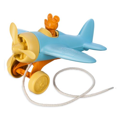 Mickey Mouse Airplane Pull Toy – Disney Baby by Green Toys | shopDisney