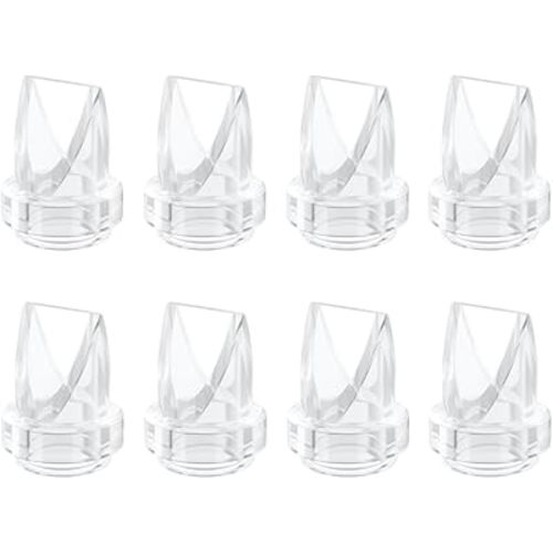8PCS Duckbill Valves Compatible with eufy E10/S1/S1 Pro,Lansinoh Discreet Duo,MomMed S21/S18,NCVI S32,Nuliie S32, NICEGREEN S32,Zooawa S32 Breast Pump Replacement Pump Accessories, S32/S21/18 Valves