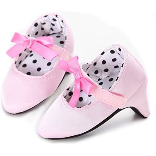 Newborn Baby Girls Shoes Bowknot Soft Sole Crib Shoes First Walkers