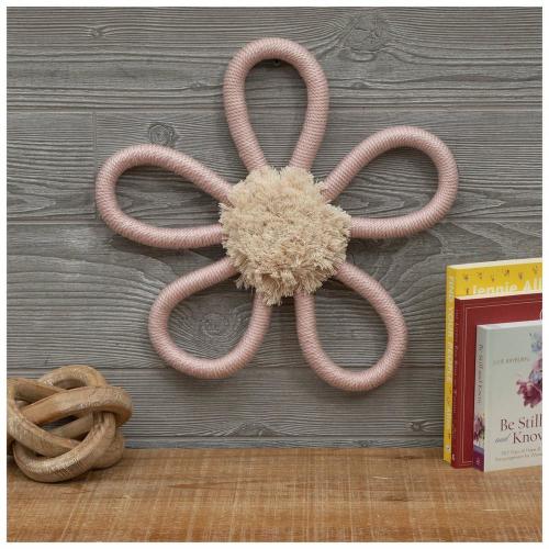 Wrapped Flower Wall Decor