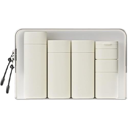 5pcs Travel Cream Dispenser Bottles Set Travel Bottles Toiletry Containers Set, TSA Approved, Travel Essentials