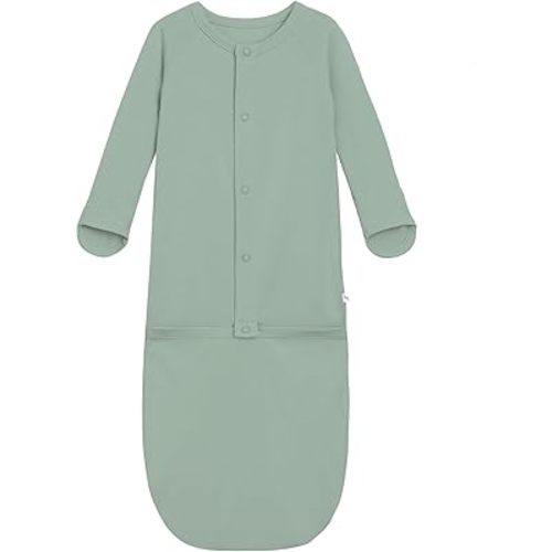 Viscose from Bamboo Baby Gown Newborn Preemie Sleeper Gowns Long Sleeve Nightgowns Unisex Infant Sleepwear