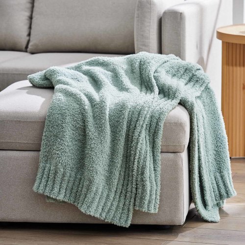 Better Homes & Gardens Soft Green 50X72" Cozy Knit Throw