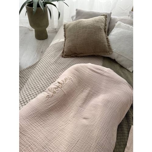 Muslin Snuggle Me Organic Cover | Handmade Cotton Beige Slipcover | Neutral Baby Lounger Cover | Snuggle Me Infant Nest Cover