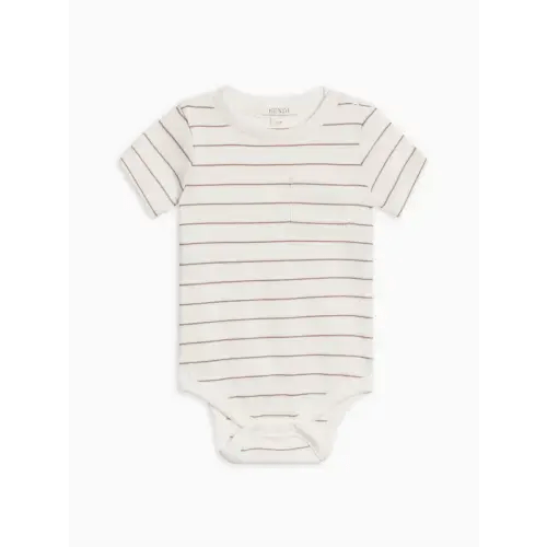 Dana Ribbed Short Sleeve Pocket Bodysuit