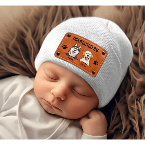 Every Dog Needs A Baby - Dog Personalized Custom Baby Beanie Hat - Gif - PawfectHouse™