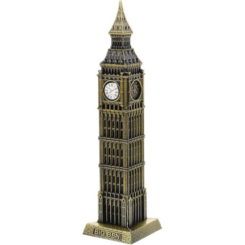Big Ben Statue Architecture Model England Big Ben Clock Tower Statue Collectible Figurine Tourism Souvenir Desktop Decoration