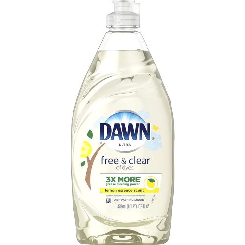 Dawn Ultra Pure Essentials Dishwashing Liquid, Lemon Essence, 16.2 Fl Oz