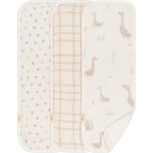 Goose Assorted 3-Pack Cotton Burp Cloths