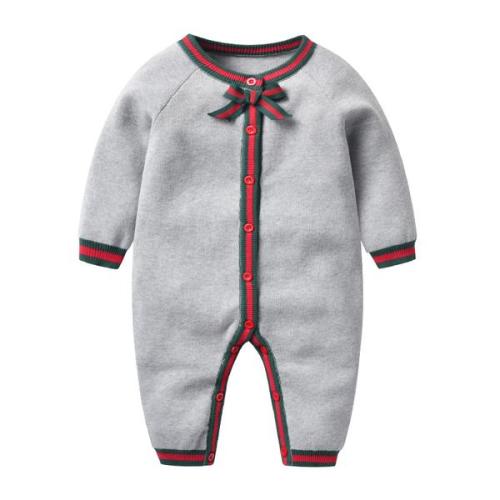 KNITTING BABY ROMPER WITH BOW – MyLuvSeed