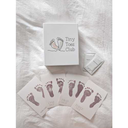 Ink-Free Baby Milestone Cards Kit: Handprint & Footprint Keepsake| First 12 Months | Baby Milestone | 12 Month Milestone | Baby Shower Gift