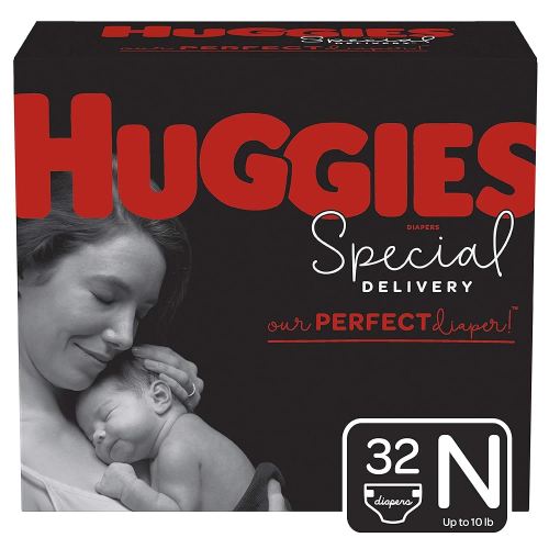 Huggies Special Delivery Hypoallergenic Diapers, Size Newborn, 32 Ct
