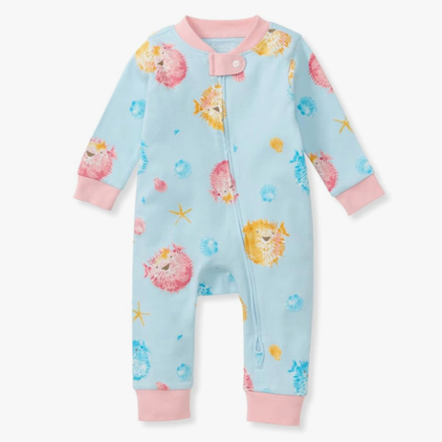 Burt's Bees Baby baby-girls Sleep and Play Pajamas, 100% Organic Cotton, One-piece Footless Pajamas
