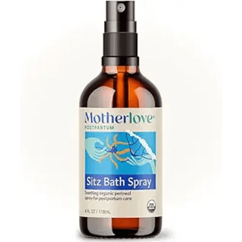 Motherlove Sitz Bath Spray (4 oz Value Size) Sitz Bath for Postpartum Care—Herbal Perineal Spray w/Witch Hazel—USDA Organic, Vegan, & Cruelty Free