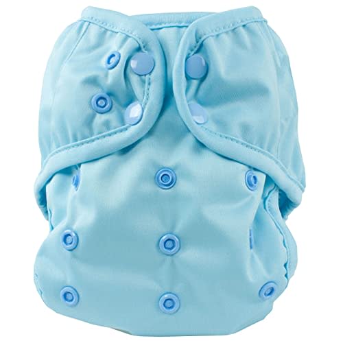 OsoCozy One Size Reusable Cloth Diaper Covers - Adjustable Snap Fit & Double Leg Gussets. Fits Babies from 8-35 Pounds.