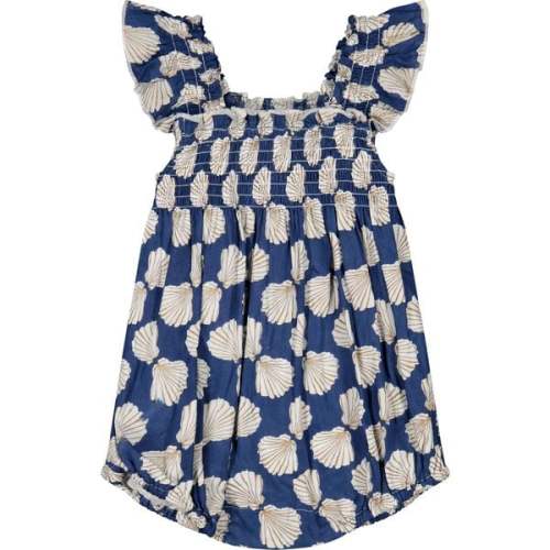 Leila Baby Romper Shell Beach Navy