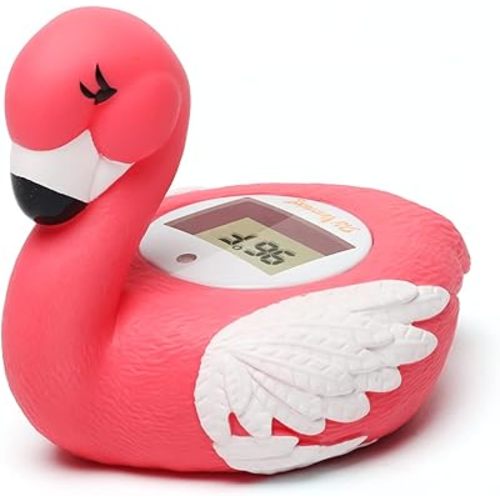 Doli Yearning Upgrade Flamingo Baby Bath Thermometer Toddlers Bath Temperature Thermometer Safety Floating Toy Bathtub Thermometer ℃/℉