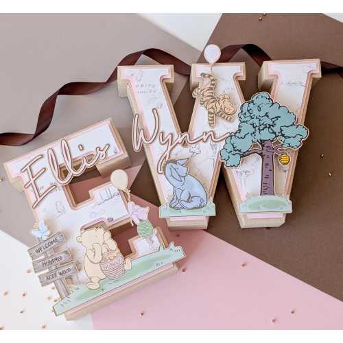 Winnie the Pooh 3D Letters, Pooh Bear First Birthday Birthday Decorations | Winnie the Pooh Baby Shower, Hundred Acre Wood Party Decor