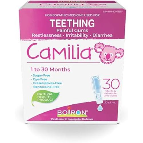 Boiron Camilia Baby Teething Relief Medicine, 30 Count (Pack of 1)