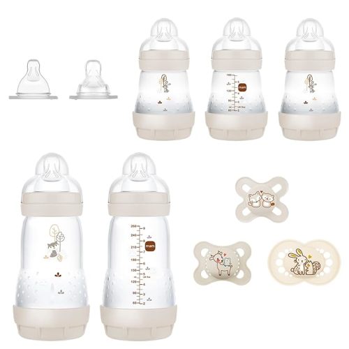MAM Matte Essentials Gift Set, 10-Piece, Newborn, Unisex,1 Count (Pack of 1) - 9 Count (Pack of 1)