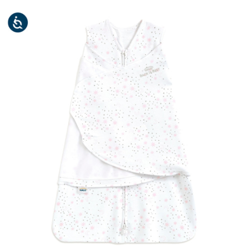 Cotton Swaddle Midnight Moons Pink S | HALO
