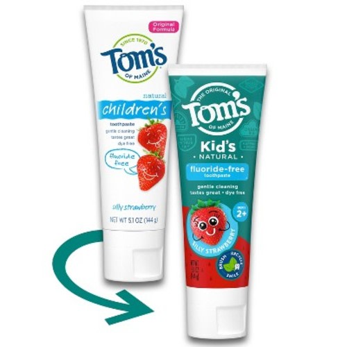 Tom's of Maine Silly Children's Fluoride-Free Toothpaste - 5.1oz