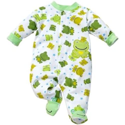 Baby Boys Girls Romper Long Sleeve Infant Jumpsuit Pure Cotton Footed New Born Clothes