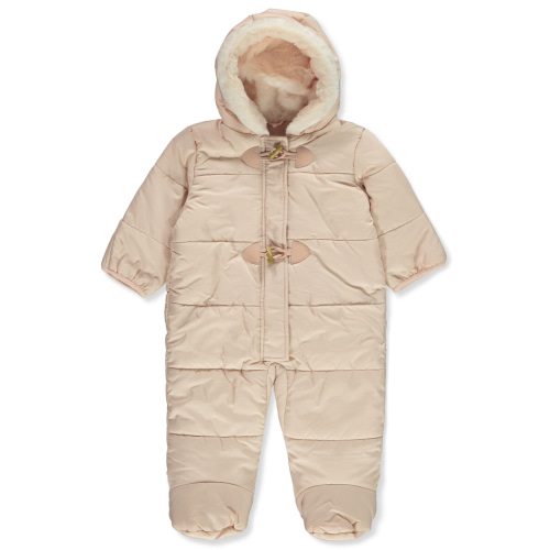 Jessica Simpson Baby Girls' Quilted Pram Suit - rose, 3 - 6 months (Newborn)