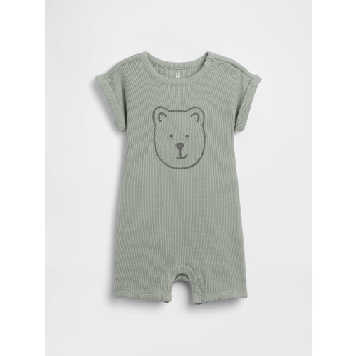 Baby Brannan Bear Waffle Shorty One-Piece