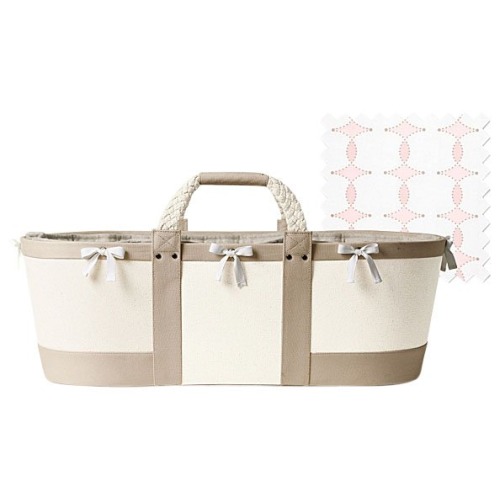 Serena & Lily Sausalito Moses Basket - Pink