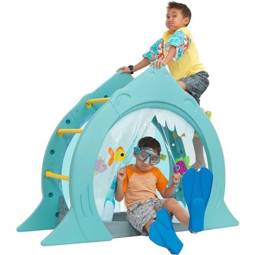 KidKraft Shark Escape Arched Outdoor Toddler Play Climber
