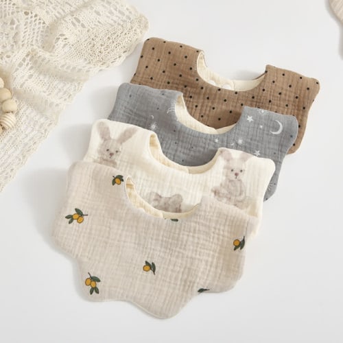 Absorbent Petal Bibs - 0-24M (Floral)