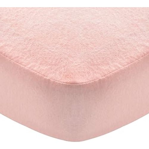 Flannel Cotton Crib Sheet - Pink