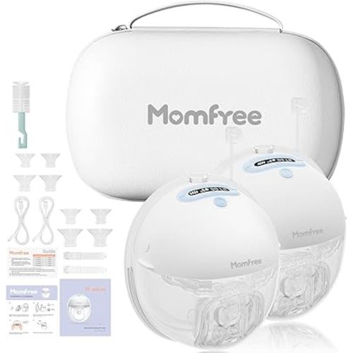 Wearable Breast Pumps: Hands Free Breastpump App Compatible with Personalized 3 Modes & 9 Levels - Independent Breastmilk Storage | Double-Sealed Cushion Insert