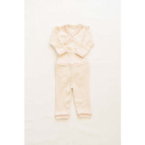 wrap onesie + pant set | pointelle - milk and petal – New Grain Goods