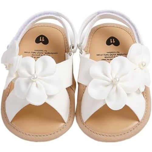 Baby Girls Sandals Summer Shoes Outdoor First Walker Toddler Girls Shoes for Summer