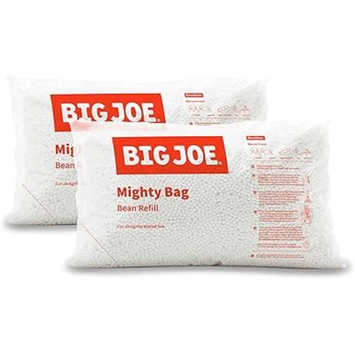 Big Joe Bean Refill, Polystyrene Beans for Bean Bags or Crafts, 200 Liters, White
