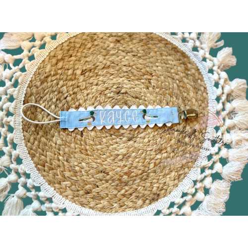 Mallard Duck Embroidered Pacifier Clip