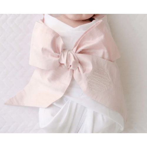 Bow Swaddle ® - Southern Blush Silk