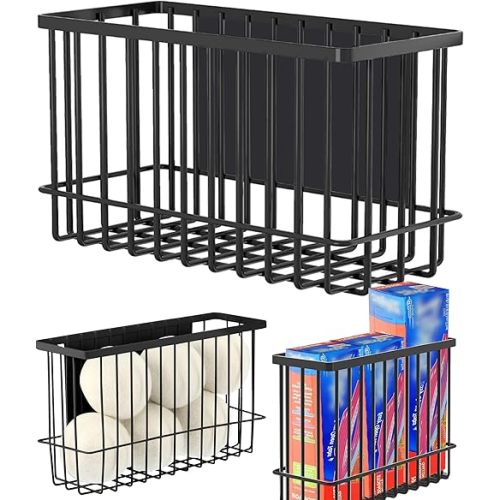 Magnetic Basket Fridge Lint Bin Dryer Ball Holder Laundry Room Organization Home Storage for Class Office School