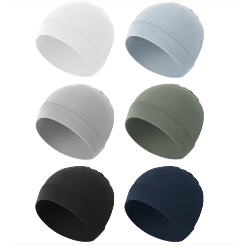 Blue Konssy 6-Pack Baby Beanie Hats for Newborns