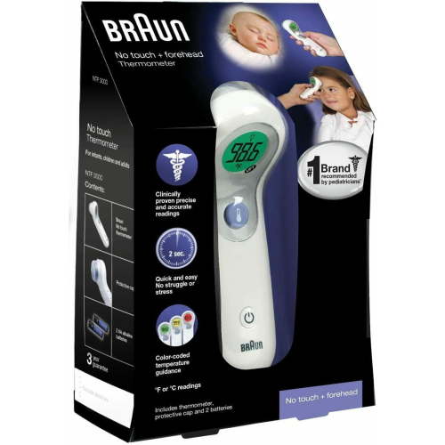 Braun NTF3000 No Touch Forehead Digital Thermometer